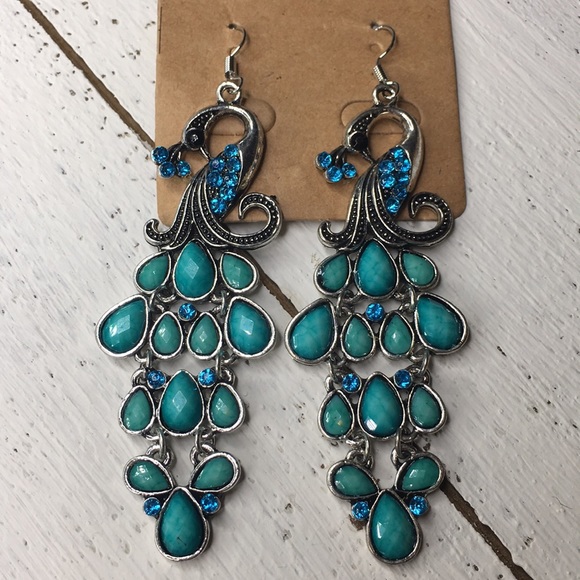 Peacock Earrings - Picture 3 of 6